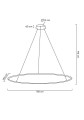 Lampa wisząca RING SLIM 150 złota