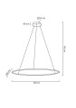 Lampa wisząca RING SLIM 100 złota
