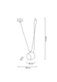 Lampa wisząca EYE - aluminium