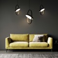 Designerska lampa wisząca Spinner 19 w  kolorze czarnym