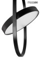 Designerska lampa wisząca Spinner 19 w  kolorze czarnym