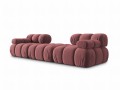 Narożna sofa modułowa 3-osobowa Bellis różowa