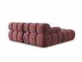 Narożna sofa modułowa 3-osobowa Bellis różowa
