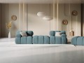 Narożna sofa modułowa 3-osobowa Bellis szaroniebieska