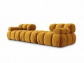 Narożna sofa modułowa 3-osobowa Bellis musztardowa