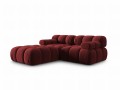 Narożna sofa modułowa 3-osobowa Bellis ciemna fuksja
