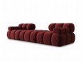 Narożna sofa modułowa 3-osobowa Bellis ciemna fuksja
