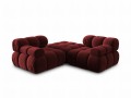 Narożna sofa modułowa 3-osobowa Bellis ciemna fuksja
