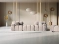 Narożna sofa modułowa 3-osobowa Bellis beżowa
