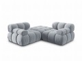 Narożna sofa modułowa 3-osobowa Bellis jasny niebieski