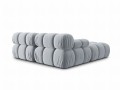 Narożna sofa modułowa 3-osobowa Bellis jasny niebieski