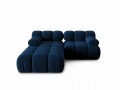 Narożna sofa modułowa 3-osobowa Bellis granatowa