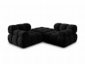 Narożna sofa modułowa 3-osobowa Bellis czarna