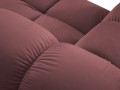 Aksamitna narożna sofa modułowa 3-osobowa Bellis różowa 
