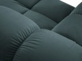 Aksamitna narożna sofa modułowa 3-osobowa Bellis szaroniebieska 