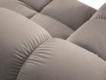 Aksamitna narożna sofa modułowa 3-osobowa Bellis beżowa
