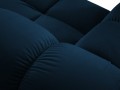 Aksamitna narożna sofa modułowa 3-osobowa Bellis granatowa