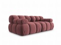 Aksamitna sofa modułowa 2-osobowa Bellis różowa