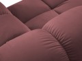 Aksamitna sofa modułowa 2-osobowa Bellis różowa