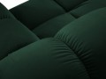 Aksamitna sofa modułowa 2-osobowa Bellis butelkowa zieleń