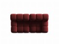 Aksamitna sofa modułowa 2-osobowa Bellis ciemna fuksja