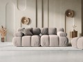 Aksamitna sofa modułowa 2-osobowa Bellis beżowa