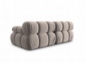 Aksamitna sofa modułowa 2-osobowa Bellis beżowa
