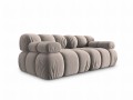 Aksamitna sofa modułowa 2-osobowa Bellis beżowa