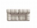 Aksamitna sofa modułowa 2-osobowa Bellis jasny beż