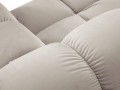 Aksamitna sofa modułowa 2-osobowa Bellis jasny beż