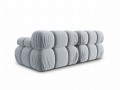 Aksamitna sofa modułowa 2-osobowa Bellis jasny niebieski
