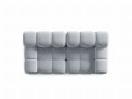 Aksamitna sofa modułowa 2-osobowa Bellis jasny niebieski