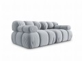 Aksamitna sofa modułowa 2-osobowa Bellis jasny niebieski