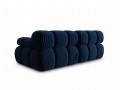 Aksamitna sofa modułowa 2-osobowa Bellis granatowa