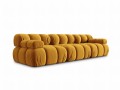 Sofa modułowa 3-osobowa Bellis musztardowa