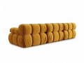Sofa modułowa 3-osobowa Bellis musztardowa