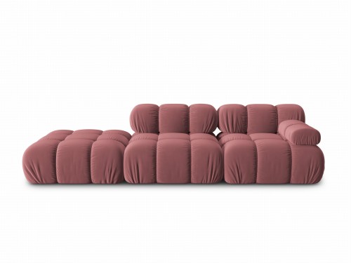 Sofa modułowa 4-osobowa Bellis różowa L/P