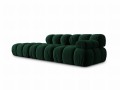 Sofa modułowa 4-osobowa Bellis butelkowa zieleń L/P  