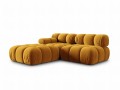 Sofa modułowa 4-osobowa Bellis musztardowa L/P   