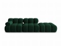 Sofa modułowa 4-osobowa Bellis butelkowa zieleń L/P  