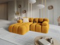 Modułowy narożnik 2-osobowy Bellis musztardowy L/P           