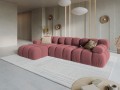Modułowy narożnik 4-osobowy Bellis różowy L/P        