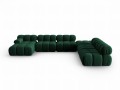 Sofa panoramiczna 7-osobowa Bellis butelkowa zieleń