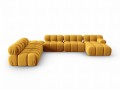 Sofa panoramiczna 7-osobowa Bellis musztardowa