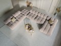 Sofa panoramiczna 7-osobowa Bellis beżowa