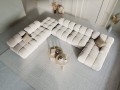 Sofa panoramiczna 7-osobowa Bellis jasny beż