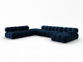 Sofa panoramiczna 7-osobowa Bellis granatowa