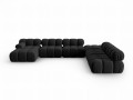 Sofa panoramiczna 7-osobowa Bellis czarna