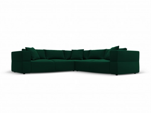 Panoramiczna sofa Tyra 6-osobowa butelkowa zieleń