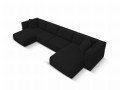 Panoramiczna sofa Tyra 5-osobowa czarna